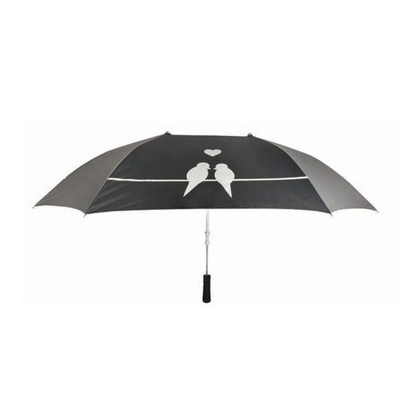 Umbrelă pentru două persoane Ambiance Pour Aux, lungime 129 cm, negru