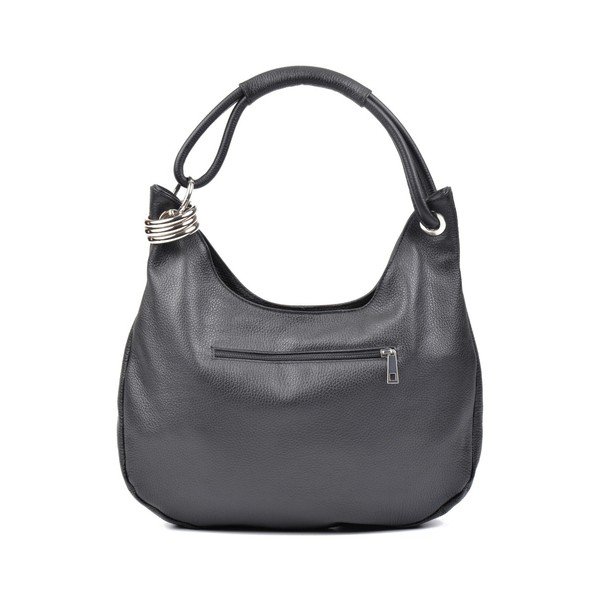 Geantă din piele Carla Ferreri Giuliya, negru-image-3