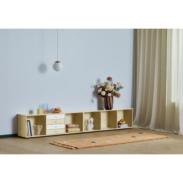 Comodă galben-deschis joasă 267x61 cm Mistral – Hammel Furniture-image-1