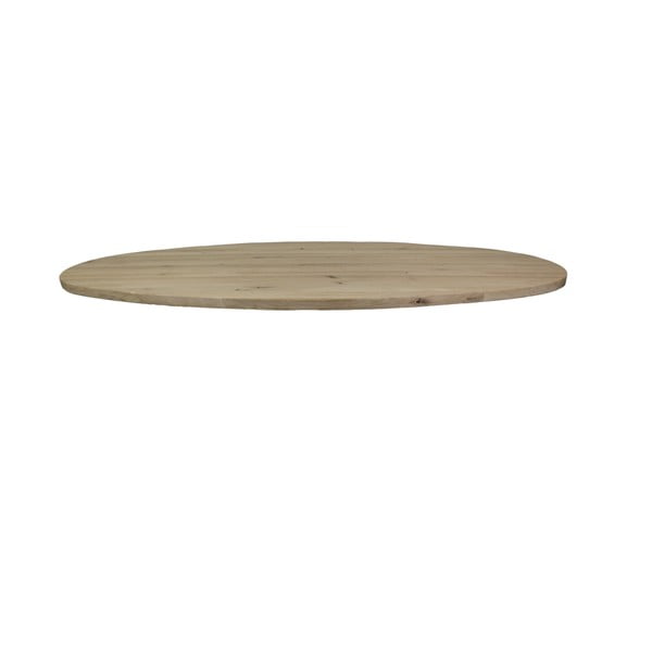 Blat pentru masă din lemn masiv de fag HSM Collection Oval, 180 x 100 cm 