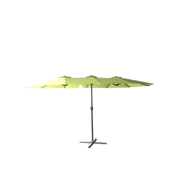 Umbrelă de soare verde 456x270 cm Double - Rojaplast-image-2