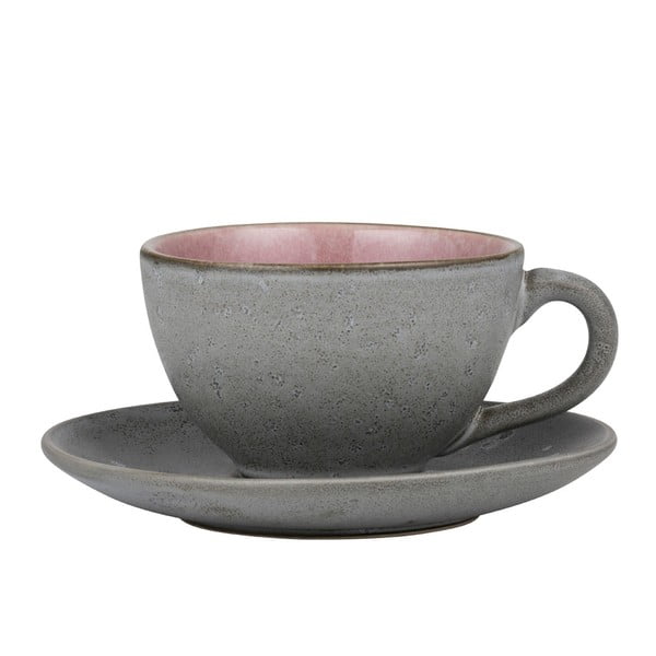 Ceașcă roz/gri pentru cappuccino din ceramică 240 ml Gastro Grey/Light Pink – Bitz