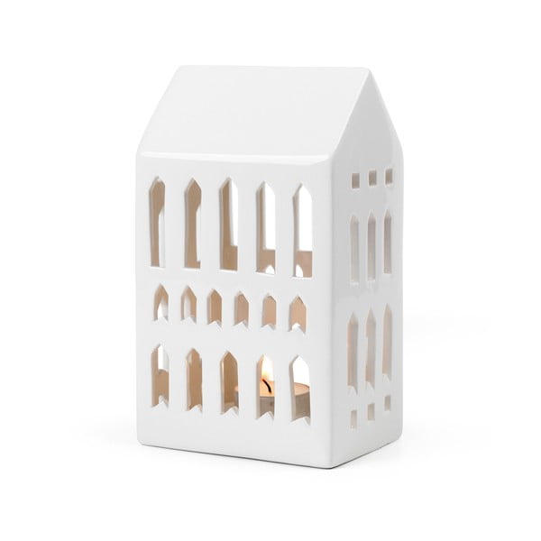 Sfeșnic din ceramică Kähler Design Urbania Lighthouse Church, alb-image-2