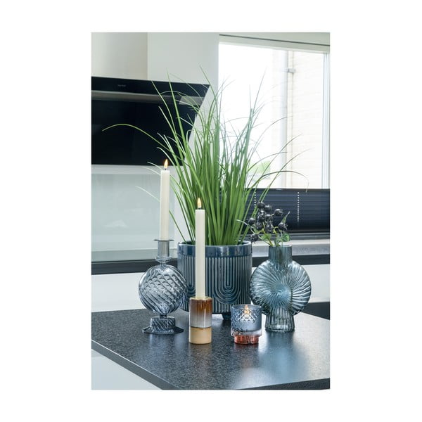 Vază albastră din sticlă (înălțime 20,5 cm) Sia – House Nordic-image-2