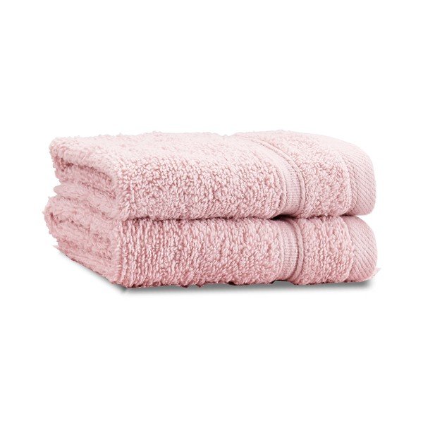 Prosoape roz-deschis 2 buc. din bumbac din frotir 30x30 cm Zero Twist – Catherine Lansfield