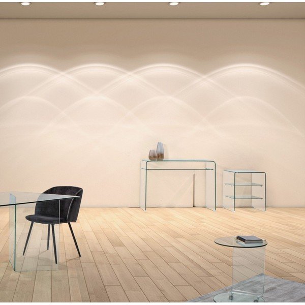 Masă consolă din sticlă 35x110 cm Iride – Bizzotto-image-1