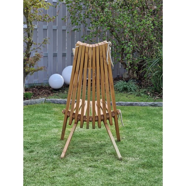 Fotoliu de grădină natural din lemn masiv Falun - Garden Pleasure-image-4