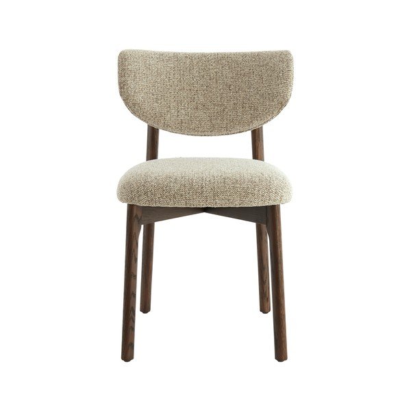 Scaun de dining maro/crem tapițat Trosa – Light & Living-image-1