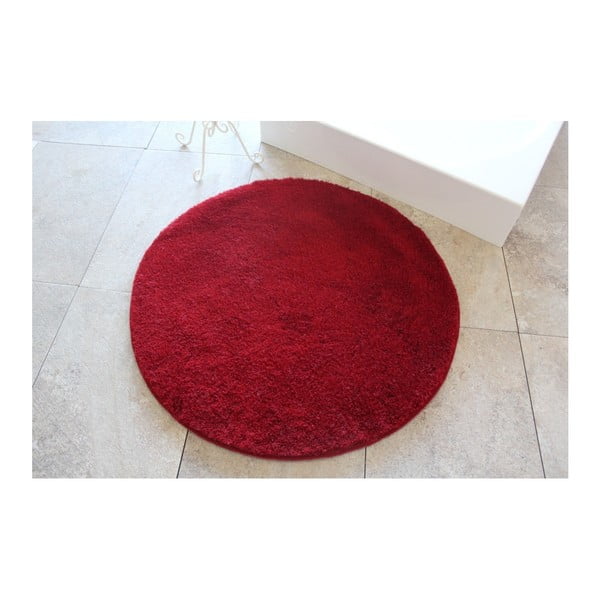 Covor de baie Mismo Oro, ⌀ 90 cm, roșu