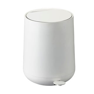 Coș de gunoi cu pedală Zone Nova, 5 l, alb