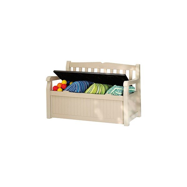 Bancă de grădină bej din plastic Eden – Keter-image-2