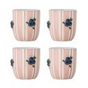 Căni roz 4 buc. pentru cappuccino din ceramică 235 ml Carry – Bloomingville