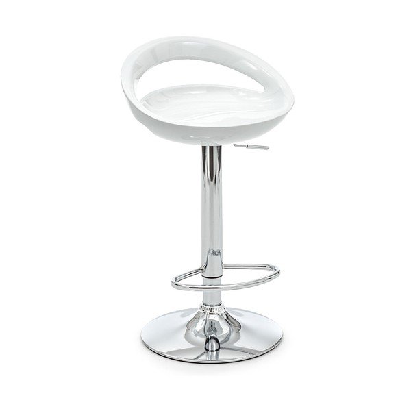 Set de scaune de bar alb cu înălțime ajustabilă 2 buc. (înălțime șezut 50 cm) Mirko – Tomasucci