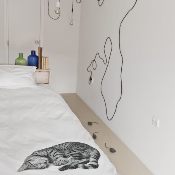 Lenjerie de pat dublu din bumbac Snurk Ollie 200 X 200 cm-image-2