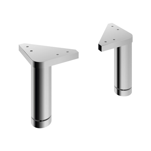 Picioare pentru mobilă argintiu-lucios 2 buc. Quickset 318 – Pelipal