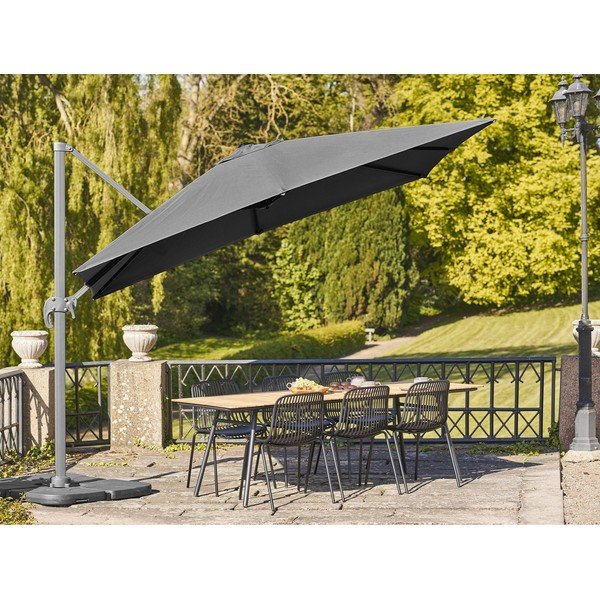 Umbrelă de soare neagră ø 295 cm Baza – House Nordic-image-3
