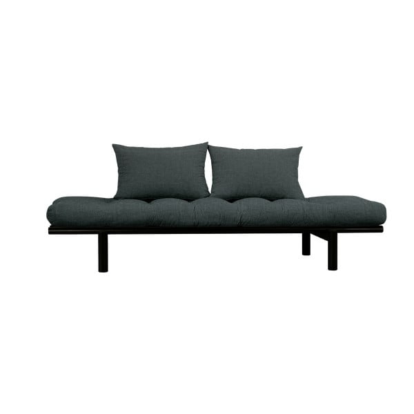 Canapea neagră/gri 200 cm Pace - Karup Design