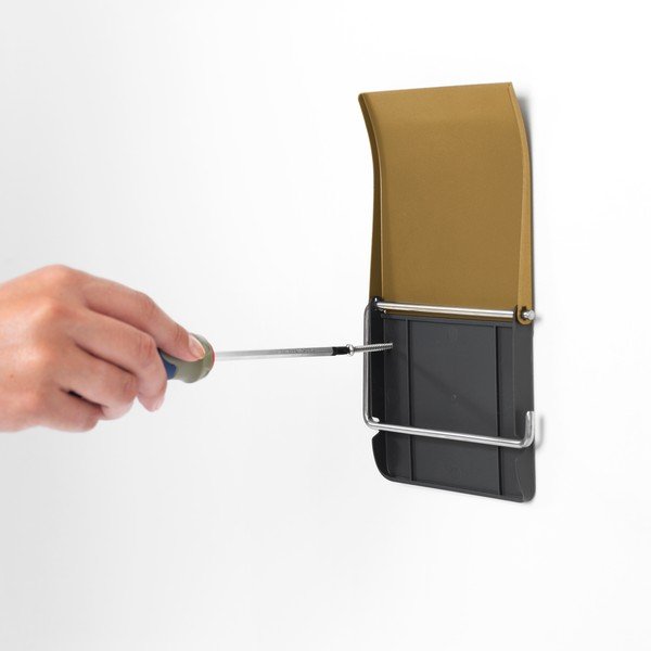 Suport pentru hârtie igienică auriu de montat pe perete din oțel ReNew – Brabantia-image-2