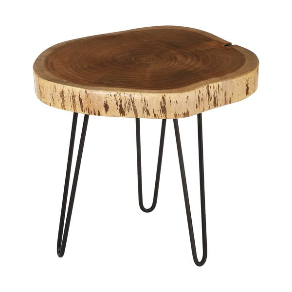 Măsuță auxiliară cu blat din lemn de acacia 46x48 cm Nandri – Premier Housewares