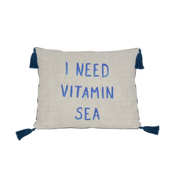 Pernă decorativă cu amestec de in Little Nice Things Captain, 50 x 35 cm-image-2