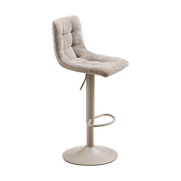 Scaune de bar gri-deschis cu înălțime ajustabilă/rotative 2 buc. tapițate (înălțime șezut 63 cm) Middelfart – House Nordic-image-4