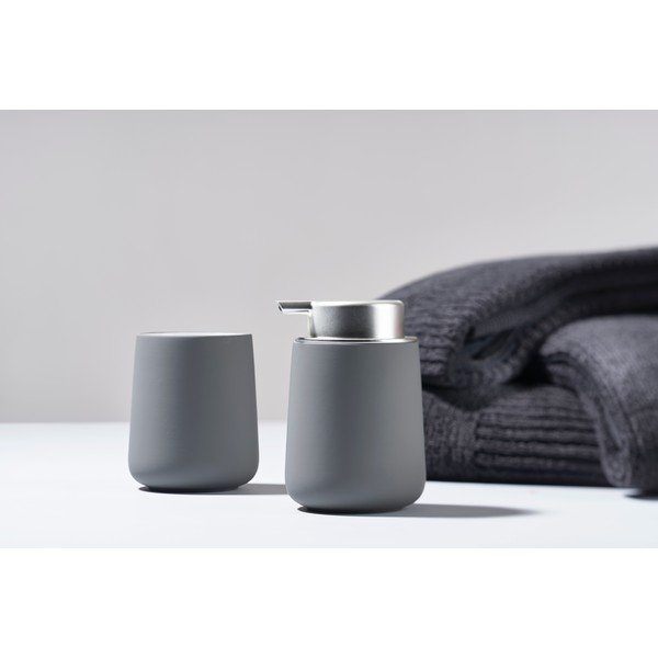 Suport pentru periuțe de dinți Zone Nova, gri închis-image-1