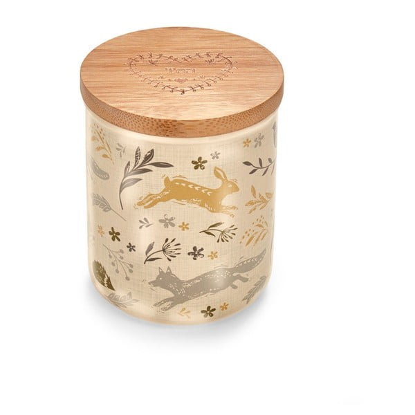 Recipient pentru ceai din ceramică cu capac din bambus Cooksmart ® Woodland, 500 ml