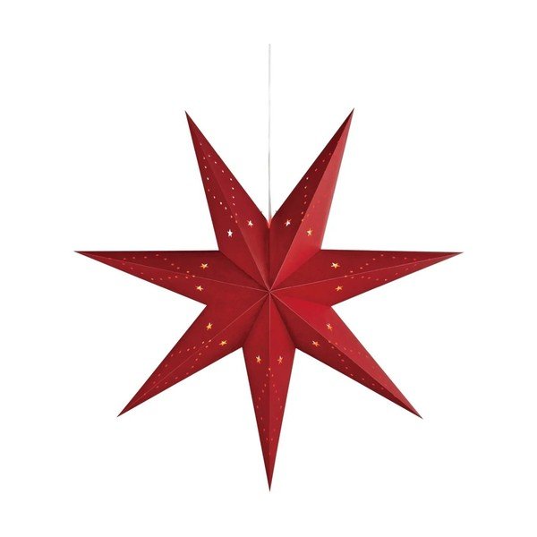 Decorațiune luminoasă de Crăciun roșie suspendată Saturnus – Markslöjd