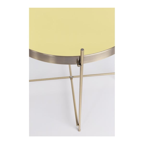 Măsuță auxiliară Zuiver Cupid, auriu, ø 43 cm-image-4