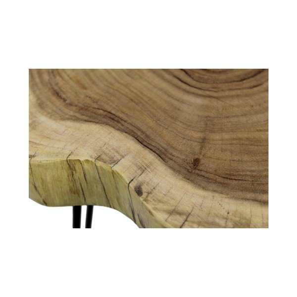 Masă auxiliară din lemn de salcâm HSM collection Live Edge, 43 x 45 cm-image-2