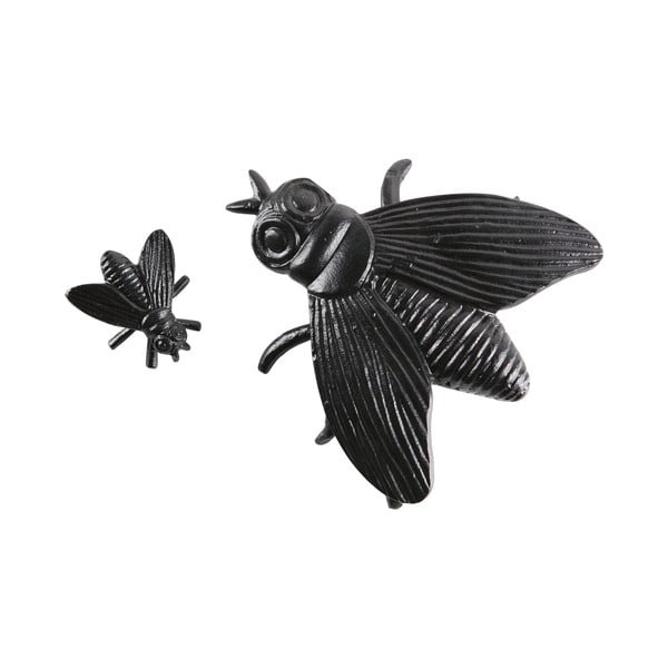 Decorațiune din metal WOOOD Chris Fly, negru-image-1