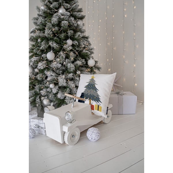 Pernă decorativă 45x45 cm  cu model de Crăciun Crazy Cat Xmas – Butter Kings-image-1