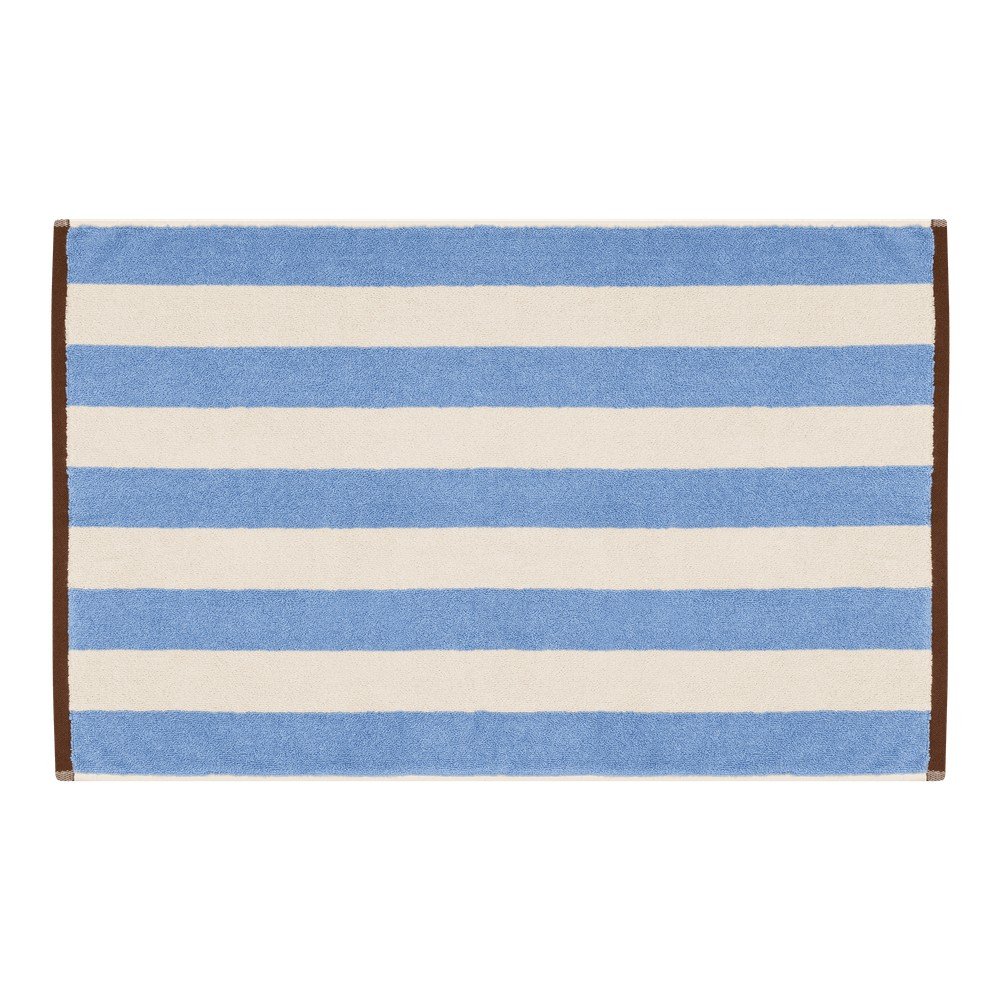 Covoraș de baie albastru din material textil 50x80 cm Gobo – noo.ma