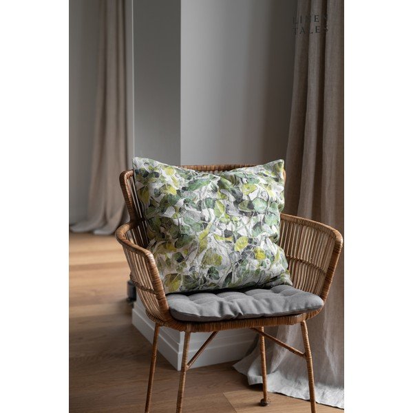 Față de pernă din in 40x40 cm Lotus – Linen Tales-image-1