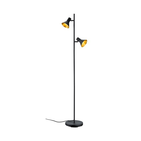 Lampadar negru cu abajur din metal (înălțime 144 cm) Nina – Reality