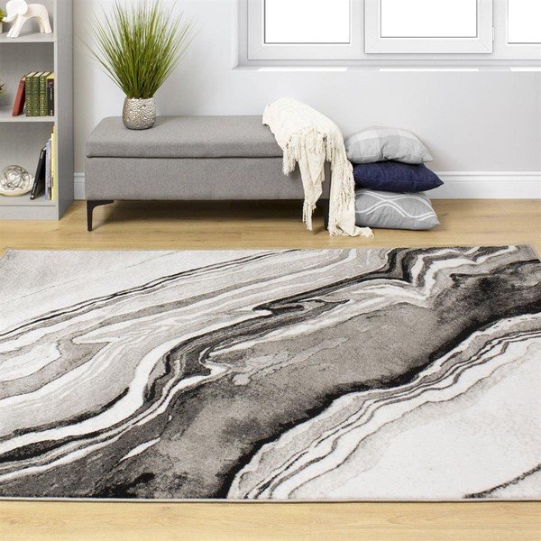 Covor Webtappeti Manhattan Empire, 160 x 230 cm, gri-negru-image-2