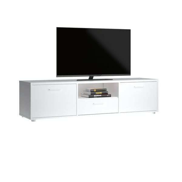 Comodă TV  albă 147x38 cm Media – Tvilum-image-4