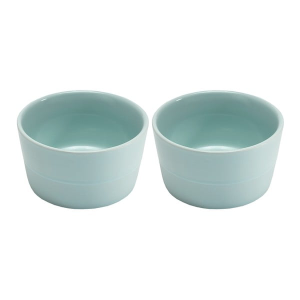 Set 2 boluri din ceramică Ladelle Dipped, Ø 11 cm, albastru deschis