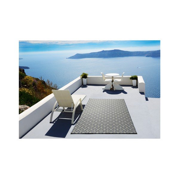 Covor Universal Slate, 80 x 150 cm, albastru - alb-image-2