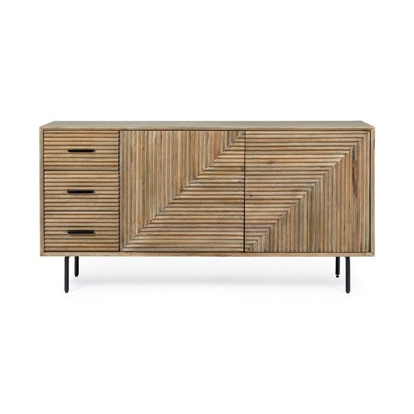 Comodă în culoare naturală din lemn de mango 160x83x40 cm Darsey – Bizzotto-image-1