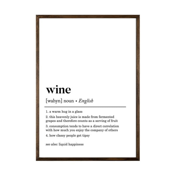 Poster 50x70 cm Wine – Wallity