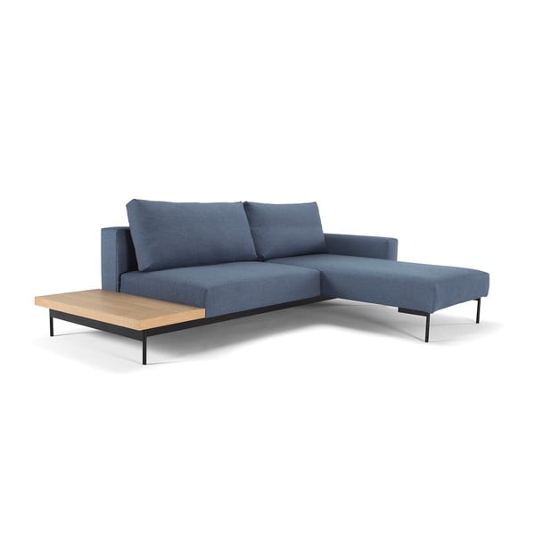 Canapea extensibilă cu măsuță Innovation Bragi, albastru