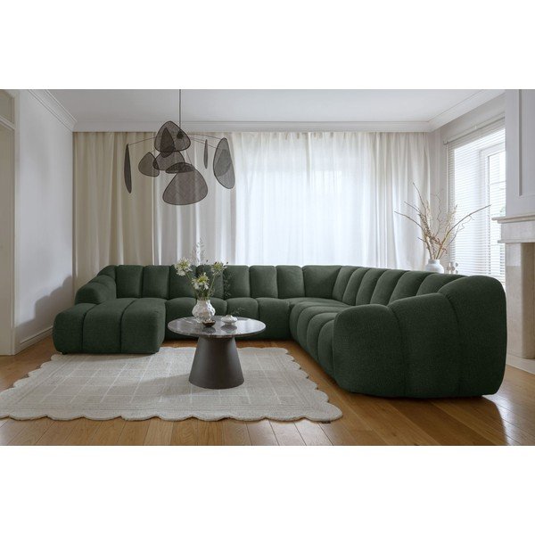 Colțar verde închis (cu colț pe partea dreaptă/în formă de "U") Shell – Miuform-image-1