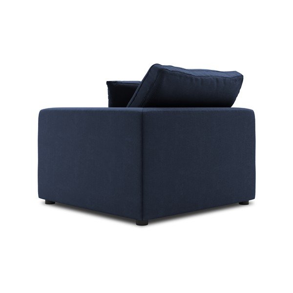 Modul cu tapițerie din catifea pentru canapea colț de dreapta Windsor & Co Sofas Galaxy, albastru închis-image-3