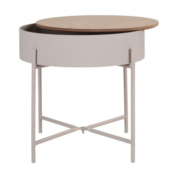 Măsuță auxiliară rotundă din metal ø 40 cm Sisco – House Nordic-image-4