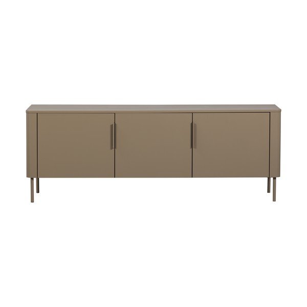 Comodă TV taupe din lemn de pin 154x56x44 cm Gunnar – WOOOD
