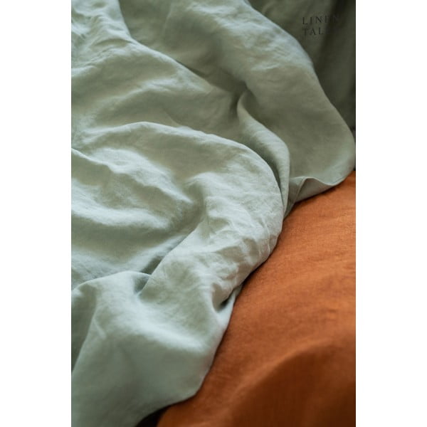 Cearșaf din in pentru copii Linen Tales Nature, 60 x 120 cm, verde-image-2