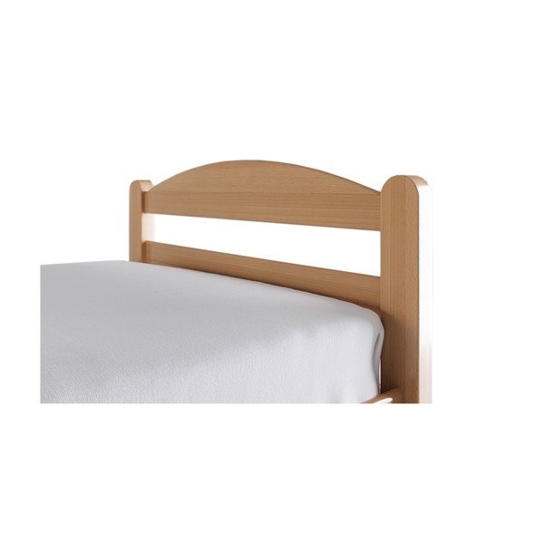 Pat matrimonial în culoare naturală din lemn de fag cu somieră 180x200 cm Bellariva – B.E.S.-image-2