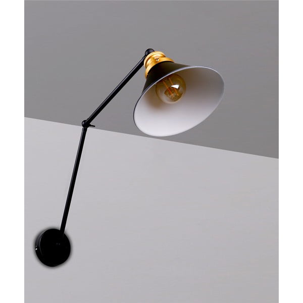 Aplică de perete neagră din metal Fundo – Candellux Lighting-image-1