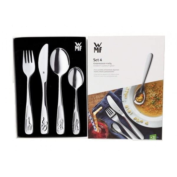 Set 4 tacâmuri din oțel inoxidabil pentru copii WMF Zoo-image-1